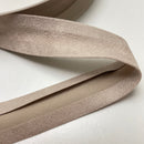 1 Meter Velour Schrägband - 25mm - beige uni