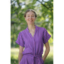 Dyed Baumwolle Stoff Streifen lila