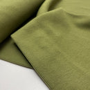 Fibre Mood Bündchen Stoff uni grün oliv