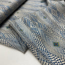 Leichter Bekleidungsstoff Webware Blusenstoff Muster blau