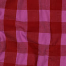 Dyed Baumwolle Stoff Karo kariert pink