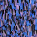 Viskose Stoff mit Stretchanteil Webware Muster blau