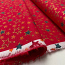 Baumwolle Weihnachten Stoff rot gold Swafing Rudolf