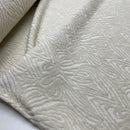 Kurzfloorfrottee Jacquard Stoff Ausbrenner ecru