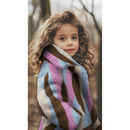 Teddy Stoff Jackenstoff Swirl rosa braun