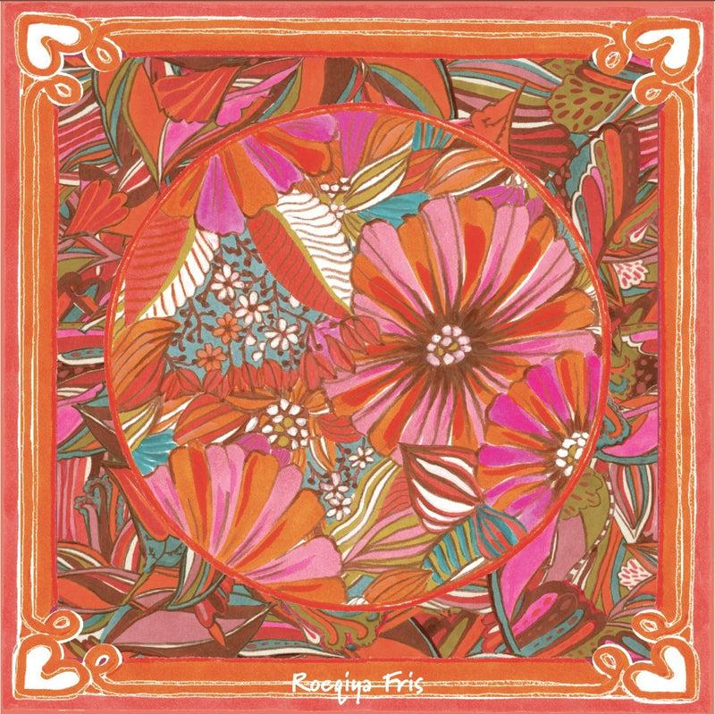 Viskose Panel Stoff Roeqiya Fris Pareo Flowers