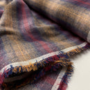 Baumwoll Flanell Stoff Swafing Maverick dunkelrot kariert