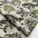 Swafing Tim Baumwolle Stoff Dinosaurier grün