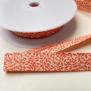 1 Meter Schrägband - 20mm - Muster orange