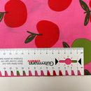 Poppy Fruit Baumwolle Stoff Äpfel pink