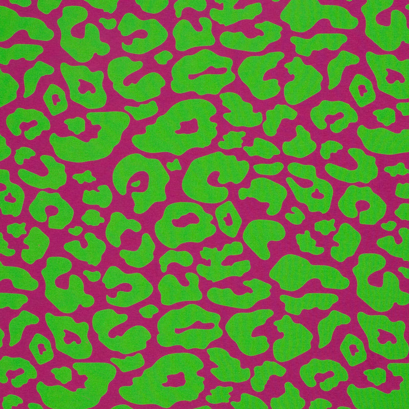 Swafing Leo Heavy Sweat Stoff Animal print pink