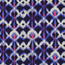 Viskose Ecovero Stoff Webware Batik Muster blau