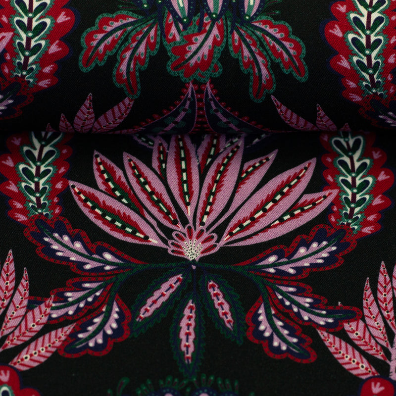 Viskose Stoff Indian Summer Ornament by Bienvenido Colorido