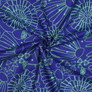 Nerida Hansen Baumwolle Blumen blau grün