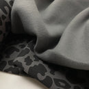 Swafing Leo Heavy Sweat Stoff Animal print schwarz