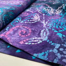 Handgefertigte Batik Baumwolle Muster lila