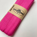 Oakidoki Viskose Jersey-Schrägband uni pink