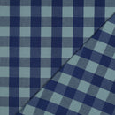 Dyed Baumwolle Stoff Karo kariert blau