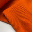 Fibre Mood Bündchen Stoff uni dunkel orange