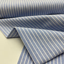 Oxford Baumwolle Stoff Webware Streifen hellblau