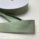 1 Meter Double Gauze Schrägband - 30mm - petrol