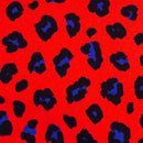 Swafing Abby Canvas Stoff Leo Muster rot