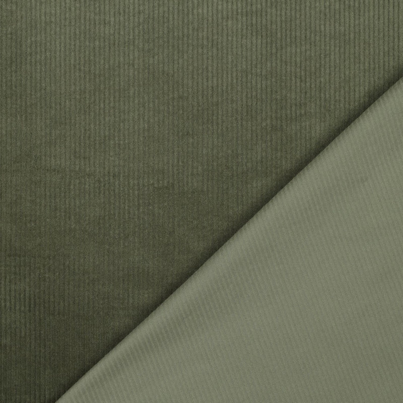 Kord Stoff mit Elastan grün