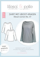 Papierschnittmuster Lillesol & Pelle No. 47 Shirt mit Uboot Kragen