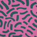 Nerida Hansen French Terry Sweat Stoff  Muster rosa