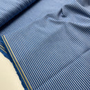 Westfalenstoffe Stoff Vichy Baumwolle Streifen blau
