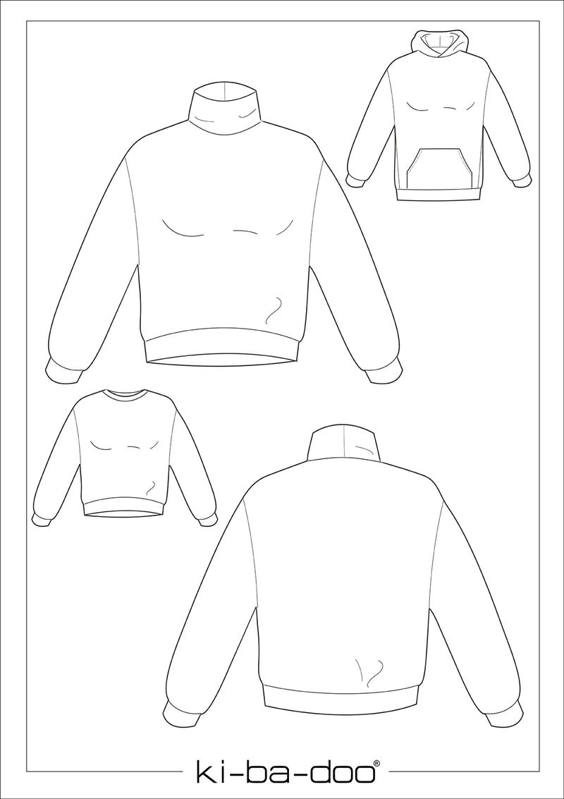 Papierschnittmuster Kibadoo Zuri Oversized Sweater