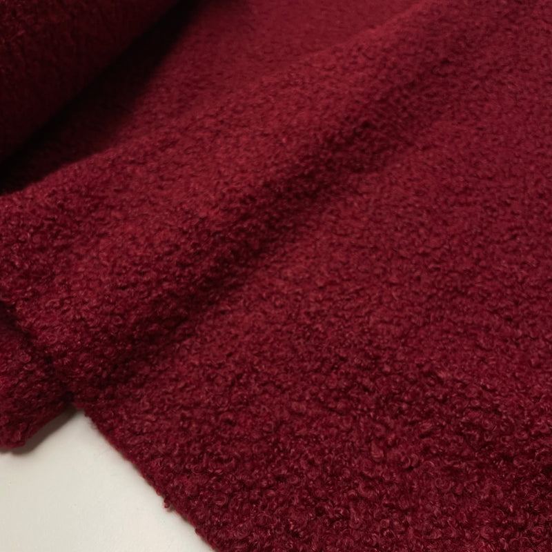 Boucle Stoff Jackenstoff rot