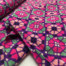 Viskose Ecovero Stoff Muster pink