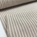 Canvas Baumwolle Stoff Streifen beige