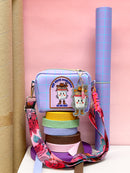 Swafing Happy Kunstleder by Cherry Picking kariert flieder