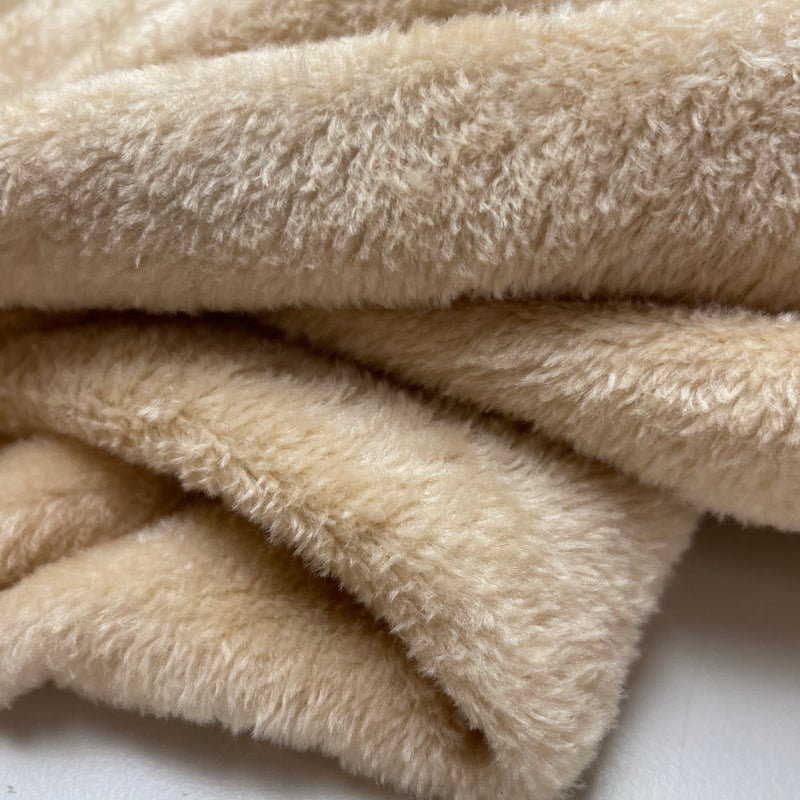 Polar Fleece Stoff uni beige