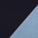 Denim French Terry Sweat Stoff dunkelblau