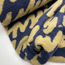 Fibre Mood Teddy Plüsch Stoff Jackenstoff Muster blau
