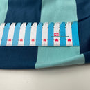French Terry Sweat  Stoff Streifen blau