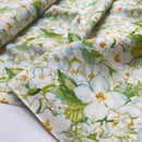 Viskose Digital Stoff Blumen Muster grün