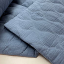 Jacken Doubleface Musselin Stepp Stoff Stepper blau