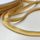 1 Meter Paspel Paspelband gestreift gelb