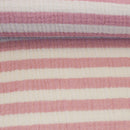 Swafing Sonja Musselin Stoff Double Gauze Baumwolle Streifen rosa