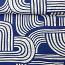 Mind the Maker Baumwoll Leinen Stoff Over the Rainbow blau