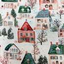 Westfalen Stoff Baumwolle Trondheim Weihnachten Häuser