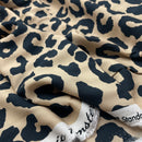 Viskose Stoff Webware Leo Animal Print beige
