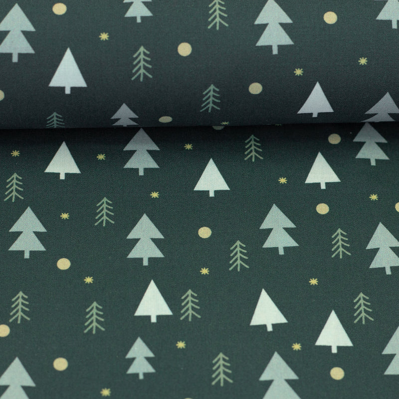 Baumwolle Weihnachten Stoff grün Swafing Björn