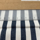 Denim Jeans leichte Baumwolle Stoff Streifen blau weiß