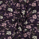 Poppy Jersey Stoff Blumen lila