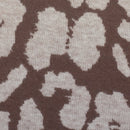 Swafing Emily Jacquard Jersey Stoff Leo Muster beige braun